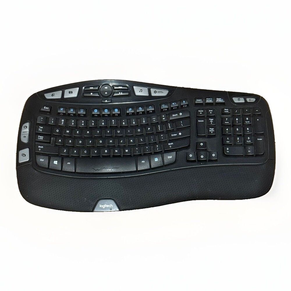Logitech K350 Wireless Comfort Wave Keyboard NO USB Dongle (D)